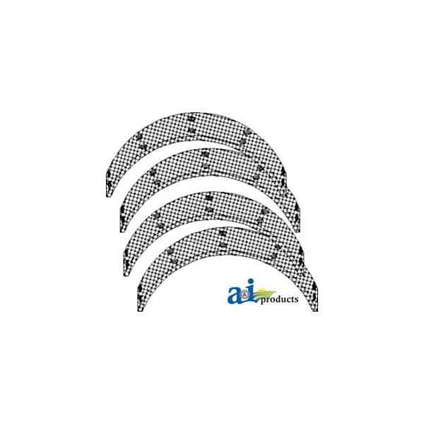 Brake Lining Kit (Set of 4 w/ Rivets) 2" x2" x14"